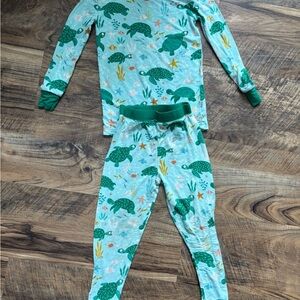 Little Sleepies Green Turtle Pajama Set